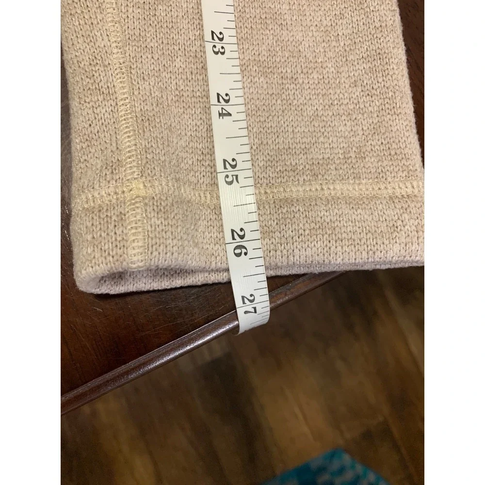 Woolrich Tan Heathered Quarter Zip Knit Pullover Sweater Large